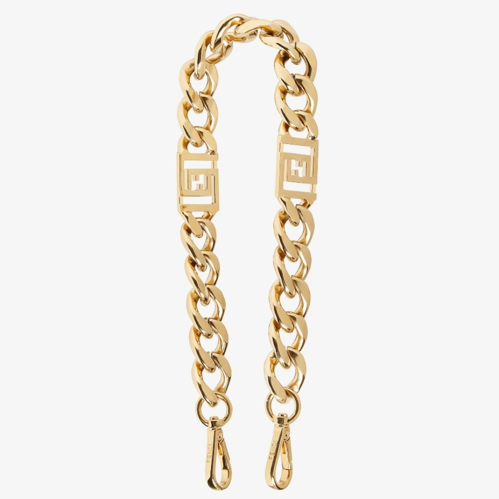Fendace Strap You Metal Shoulder Strap Maxi Chain (Versace by Fendi)